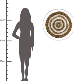 Intratuin HD Collection Wandhänger braun / weiß D 78 H 2 cm| Wandhänger