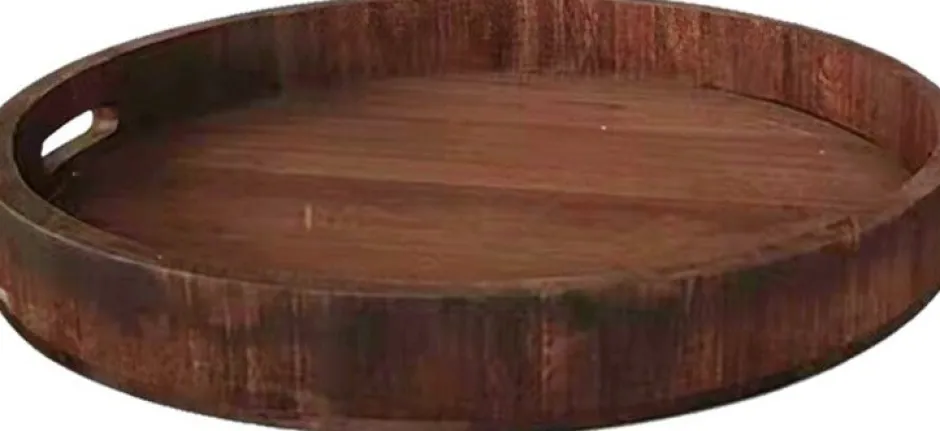 Intratuin House of Nature Tablett Grandforks naturell D 35 cm| Servieren