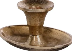 Intratuin House of Seasons Kerzenständer gold 12,5 x 8,5 x 7 cm| Kerzenständer