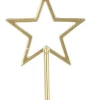Intratuin House of Seasons Kerzenständer Stern gold 21 x 9 x 9 cm| Kerzenständer
