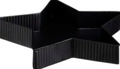 Intratuin House of Seasons Tablett Stern schwarz 36 x 36 x 6 cm| Servieren