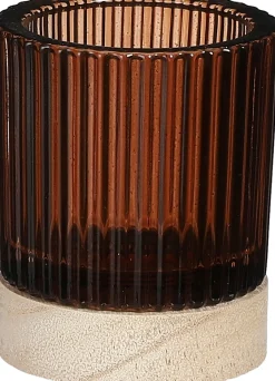 Intratuin House of Seasons Teelichthalter Cala braun D 7,5 H 9 cm| Teelichthalter