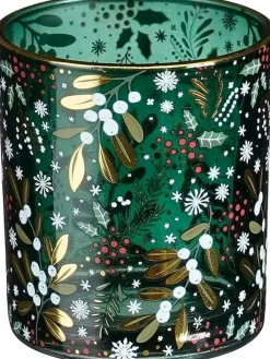 Intratuin House of Seasons Teelichthalter Storm grün D 7 H 8 cm| Teelichthalter