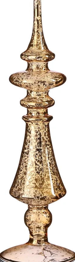 Intratuin House of Seasons Tischdekoration Weihnachten gold D 9 H 29 cm| Weihnachtsfiguren & -Objekte