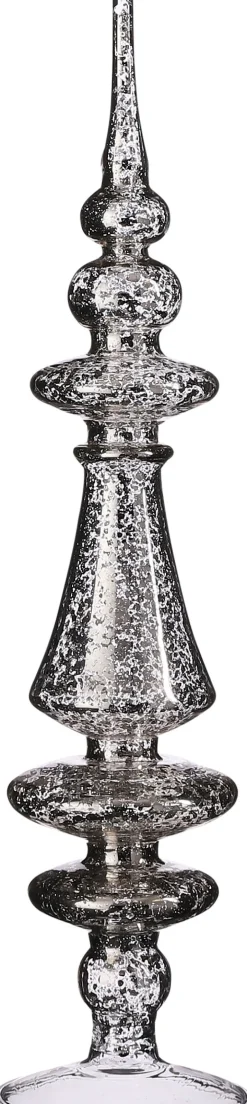 Intratuin House of Seasons Tischdekoration Weihnachten silber D 9 H 36 cm| Weihnachtsfiguren & -Objekte