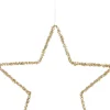 Intratuin House of Seasons Weihnachtsanhänger Stern gold D 25 cm| Weihnachtsdeko Zum Aufhängen|Weihnachtssterne