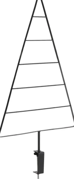 Intratuin House of Seasons Weihnachtsdeko Tischklemme Weihnachtsbaum schwarz 40 x 5 x 85 cm| Weihnachtskugelständer