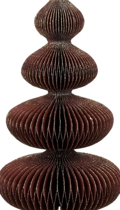 Intratuin House of Seasons Weihnachtsdeko Baum Rocco rot / gold D 15 H 30 cm| Weihnachtsfiguren & -Objekte