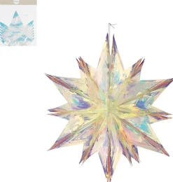 Intratuin House of Seasons Weihnachtsstern Riku 40 x 38 x 20 cm| Weihnachtsdeko Zum Aufhängen|Weihnachtssterne