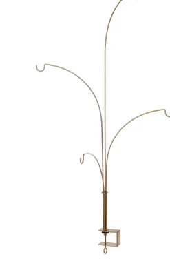 Intratuin House of Seasons Weihnachtsdeko Tischklemme gold 4 Haken 46 x 5 x 84 cm| Weihnachtskugelständer