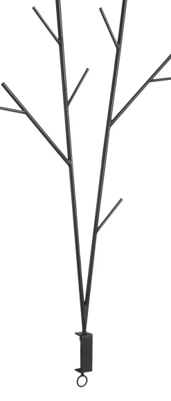 Intratuin House of Seasons Weihnachtsdeko Tischklemme Baum schwarz 52 x 3,5 x 97 cm| Weihnachtskugelständer