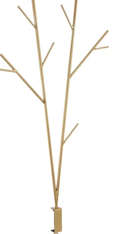 Intratuin House of Seasons Weihnachtsdeko Tischklemme Baum gold 52 x 3,5 x 97 cm| Weihnachtskugelständer