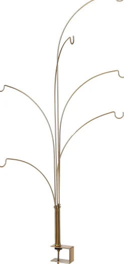 Intratuin House of Seasons Weihnachtsdeko Tischklemme gold 6 Haken 46 x 5 x 84 cm| Weihnachtskugelständer