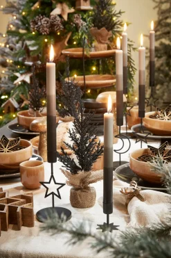 Intratuin House of Seasons Kerzenständer schwarz D 9 H 21 cm| Kerzenständer