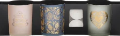Intratuin House of Seasons Teelichthalter Set weiß/grün/blau D 7 H 8 cm 3 St.| Teelichthalter