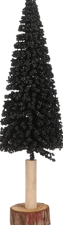 Intratuin House of Seasons Weihnachtsdeko Baum Bella schwarz D 11 H 40 cm| Weihnachtsfiguren & -Objekte