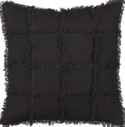 Intratuin In the Mood Collection Dekokissen Kenneth schwarz 50 x 50 x 10 cm| Kissen|Dekokissen