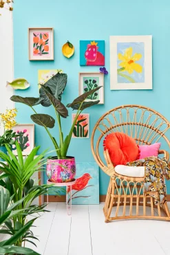 Intratuin In the Mood Collection Dekokissen PomPom rot D 40 H 12 cm| Kissen|Dekokissen