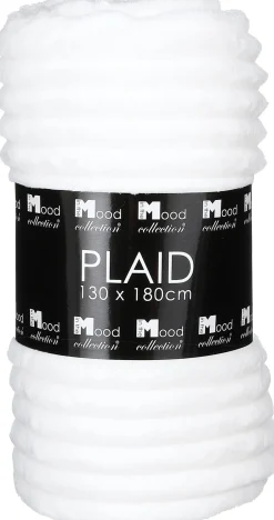 Intratuin In the Mood Collection Decke Lorens weiß 180 x 130 cm| Decken & Plaids