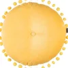 Intratuin In the Mood Collection Dekokissen PomPom gelb D 40 H 12 cm| Kissen|Dekokissen