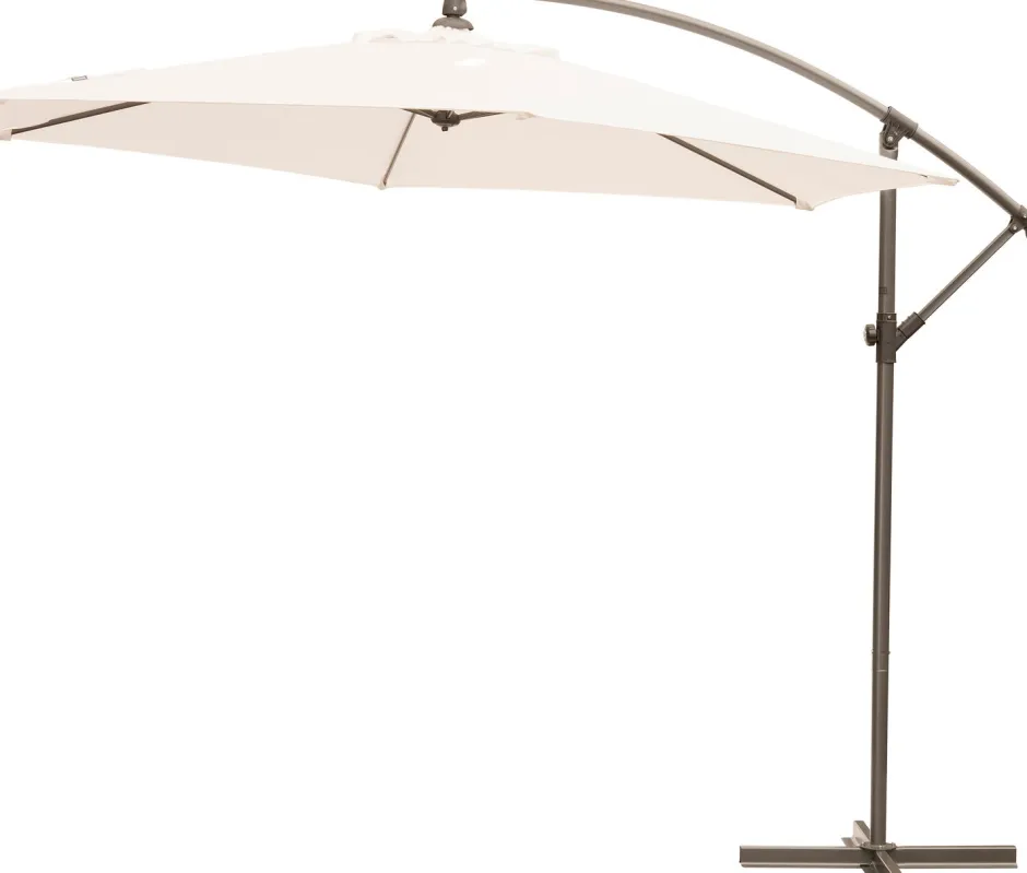 Intratuin Ampelschirm Milano weiß D 300 cm| Sonnenschirme