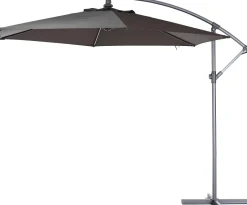 Intratuin Ampelschirm Milano schwarz  80+UV D 300 cm| Sonnenschirme