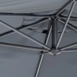 Intratuin Ampelschirm Milano 3m UPF 80+ grau| Sonnenschirme