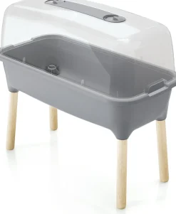 Intratuin Anzuchtkasten hoch grau 77 x 38 x 79,5 cm| Anzuchtkästen & Mini-Gewächshäuser