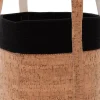 Intratuin Aufbewahrungskorb Xue schwarz / Kork D 25 H 25 cm| Aufbewahrung