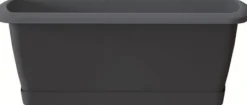 Intratuin Balkonkasten Compleet 59,3 x 19 x 14 cm anthrazit| Balkonkästen|Blumentöpfe & Pflanzgefäße
