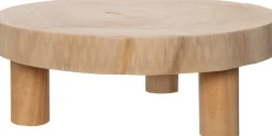 Intratuin Beistelltisch / Pflanzenhocker Holz D 28 cm H 10 cm| Beistelltische|Beistelltische