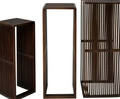 Intratuin Beistelltisch Eza braun 25 x 25 x 70 cm| Beistelltische|Beistelltische