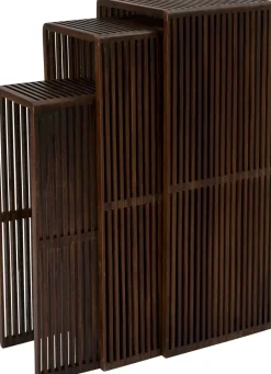 Intratuin Beistelltisch Eza braun 25 x 25 x 70 cm| Beistelltische|Beistelltische