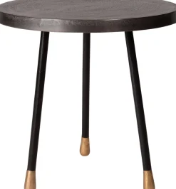 Intratuin Beistelltisch Kinzo grau / schwarz D 40 H 40 cm| Beistelltische|Beistelltische