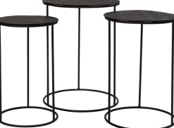 Intratuin Beistelltisch Milou schwarz D 30 H 47 cm| Beistelltische|Beistelltische