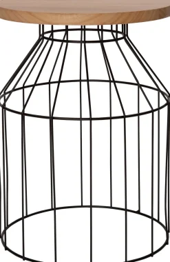 Intratuin Beistelltisch Orion schwarz / natur D 30 H 42 cm| Beistelltische|Beistelltische