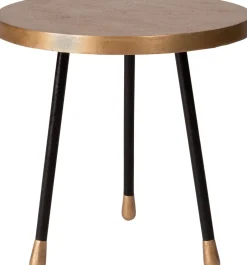 Intratuin Beistelltisch Shinchu gold / schwarz D 40 H 40 cm| Beistelltische|Beistelltische