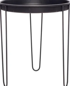 Intratuin Beistelltisch Tray schwarz D 39 cm H 45 cm| Beistelltische|Beistelltische