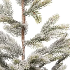 Intratuin Beschneiter künstlicher Weihnachtsbaum mit Jute-Fuß D 50 H 120 cm| Künstliche Weihnachtsbäume