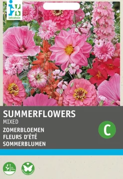 Intratuin Blumensamen-Mischung Sommerblumen rosa-rot| Blühende Pflanzen|Saatgut
