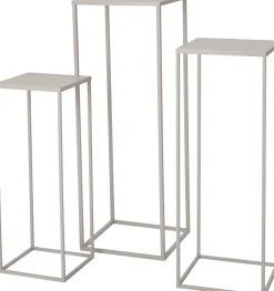 Intratuin Blumenständer Guido weiß 25 x 25 x 70 cm| Pflanztische & -Regale