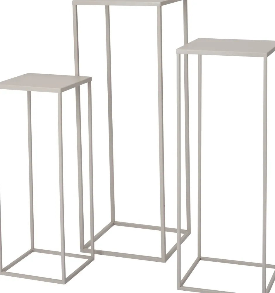 Intratuin Blumenständer Guido weiß 22 x 22 x 60 cm| Pflanztische & -Regale