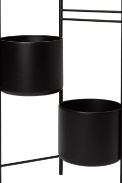 Intratuin Blumenständer Nena schwarz D 28 H 80 cm| Pflanztische & -Regale|Blumentöpfe