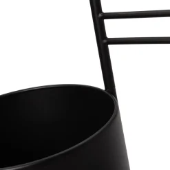 Intratuin Blumenständer Nena schwarz D 28 H 80 cm| Pflanztische & -Regale|Blumentöpfe