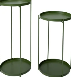 Intratuin Blumenständer Salix grün D 27 H 57,5 cm| Pflanztische & -Regale