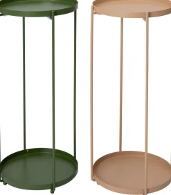 Intratuin Blumenständer Salix grün D 27 H 57,5 cm| Pflanztische & -Regale