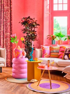 Intratuin Blumentopf Akio rosa/orange D 17 H 17 cm| Blumentöpfe & Pflanzgefäße|Blumentöpfe