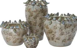 Intratuin Blumentopf Andor beige D 21 H 16 cm| Blumentöpfe & Pflanzgefäße|Blumentöpfe