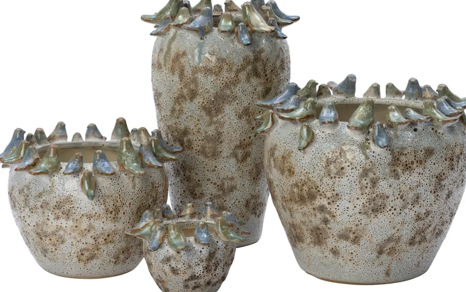 Intratuin Blumentopf Andor beige D 21 H 16 cm| Blumentöpfe & Pflanzgefäße|Blumentöpfe