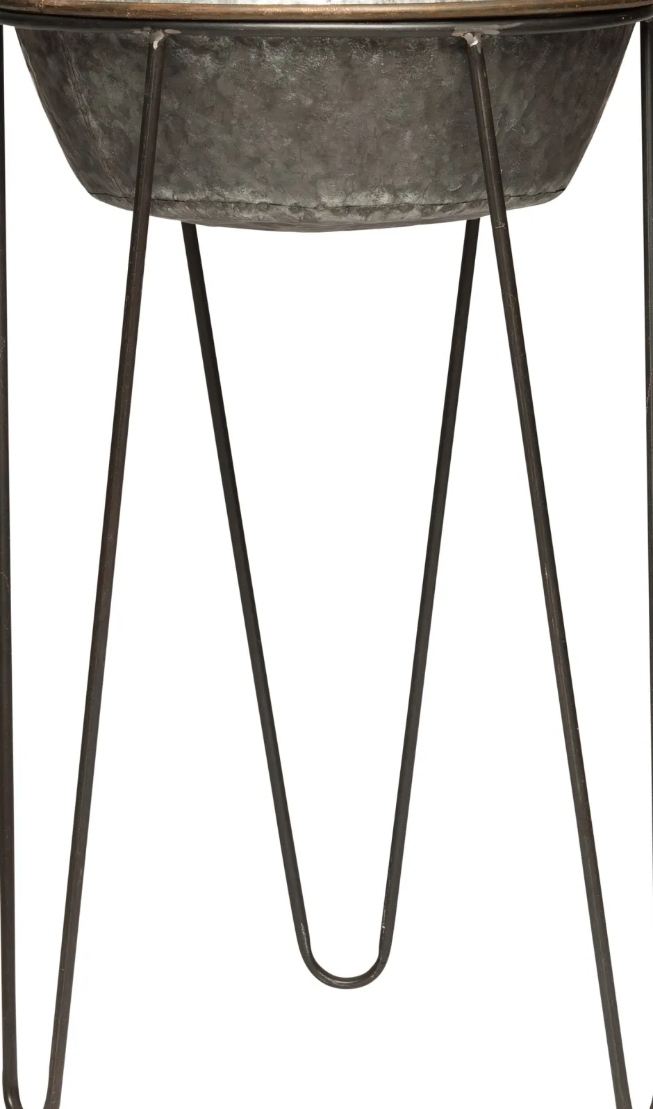 Intratuin Blumentopf auf Ständer D 35 cm H 60,5 cm Metall| Blumentöpfe|Blumentöpfe & Pflanzgefäße